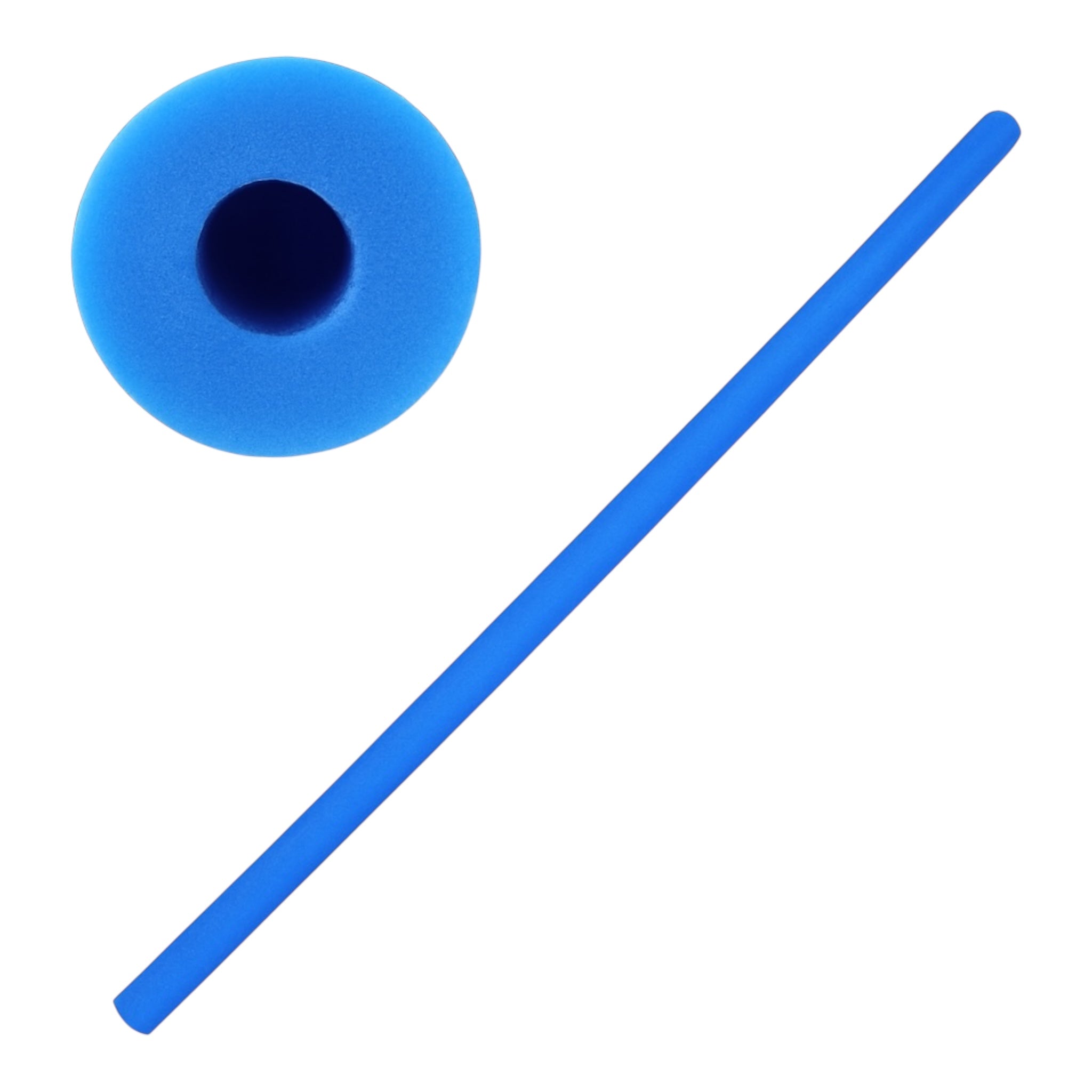 AquaFlexx blauwe zwemnoodle in gebruik zwembad