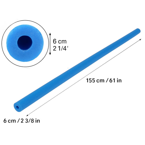 AquaFlexx blauwe pool noodle zijaanzicht